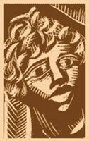 woodblock print of slave