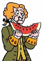eating watermelon